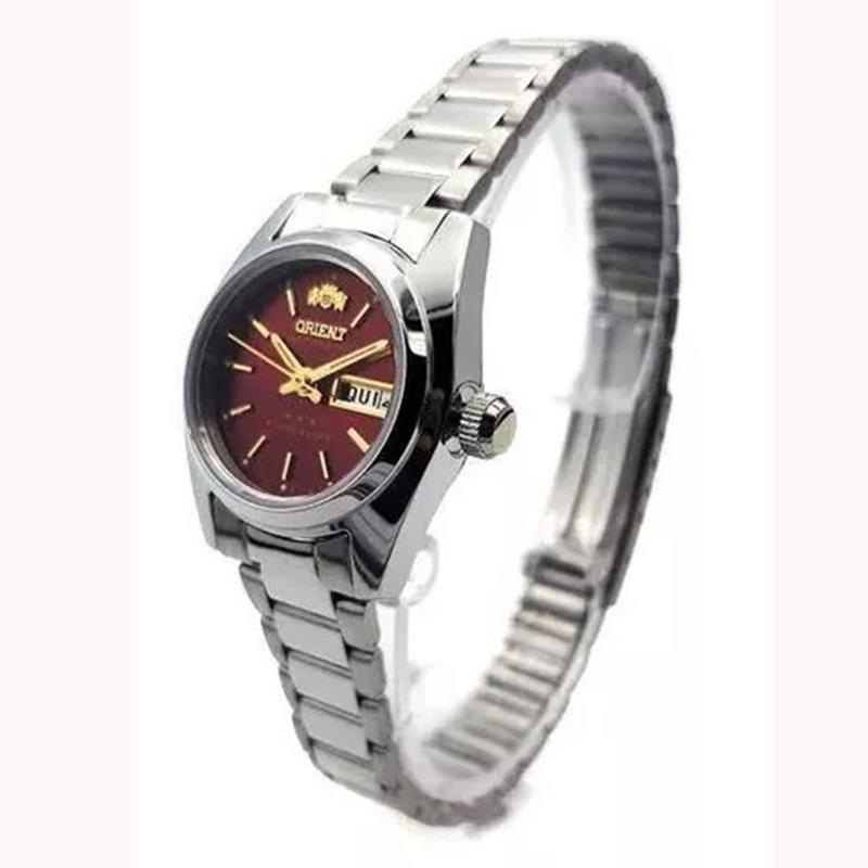 Relógio Orient Feminino Automático 559WC8X W1SX cor Carmim